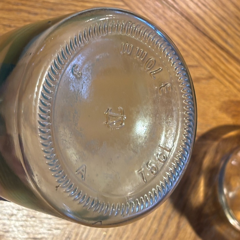 Married Set of Two Clear Glass Bottles - Picture 4 of 10